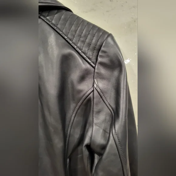 New Michael Kors Leather Jacket - Picture 7 of 8